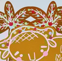 Image 2 of Christmas Blank Notecards Gingerbread Cookie Illustration Tropical Carabao 