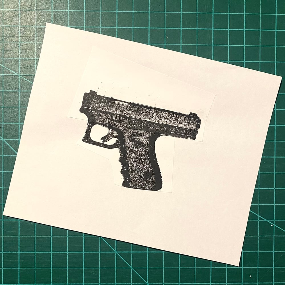 Image of 'pistol' original collage