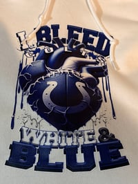 Custom white colts hoodie