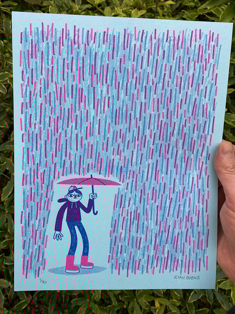 RAINY RISO PRINT