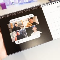 Image 4 of Kpop Multifandom Calendar, Kpop Desk Calendar 2026, Kpop Custom Calendar, Gift for Kpop Fan