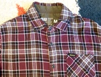 Image 2 of Bluco work garment flannel shirt iron heart, size M