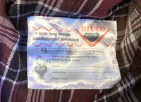 Image 7 of Bluco work garment flannel shirt iron heart, size M