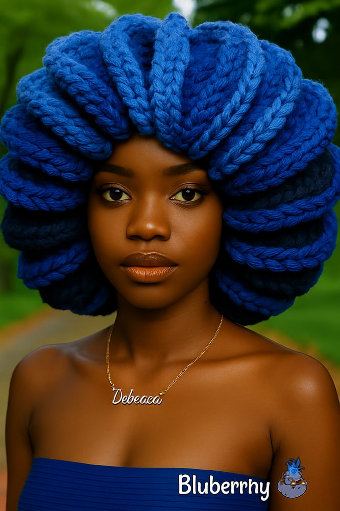 Image of (Pre order only ! Xxl ruffle hat blueberry 