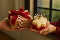 Image 4 of Holiday Snowflake Candles RED COLOR – Set of 4