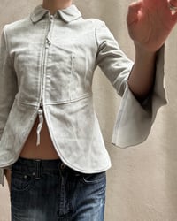 Image 4 of SUEDE SUPER PALE GREEN JACKET