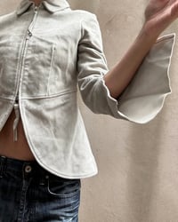 Image 5 of SUEDE SUPER PALE GREEN JACKET