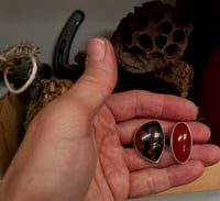 Image 3 of Carnelian and Obsidian Open Style Ring