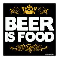 Beer is Food Vinyl Sticker