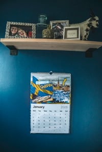 Image 2 of 2026 SPHYRNAS wall calendar