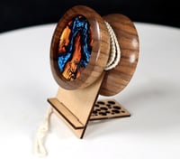 Image 2 of English Walnut "Fractal" yo-yo, #2025-266