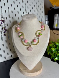 Image 7 of Cottagecore Green Swirl Choker Necklaces Collection