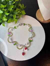 Image 3 of Cottagecore Green Swirl Choker Necklaces Collection