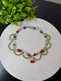Image 5 of Cottagecore Green Swirl Choker Necklaces Collection