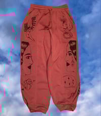 Image 1 of  "Heart and Moon" sweatpants Small