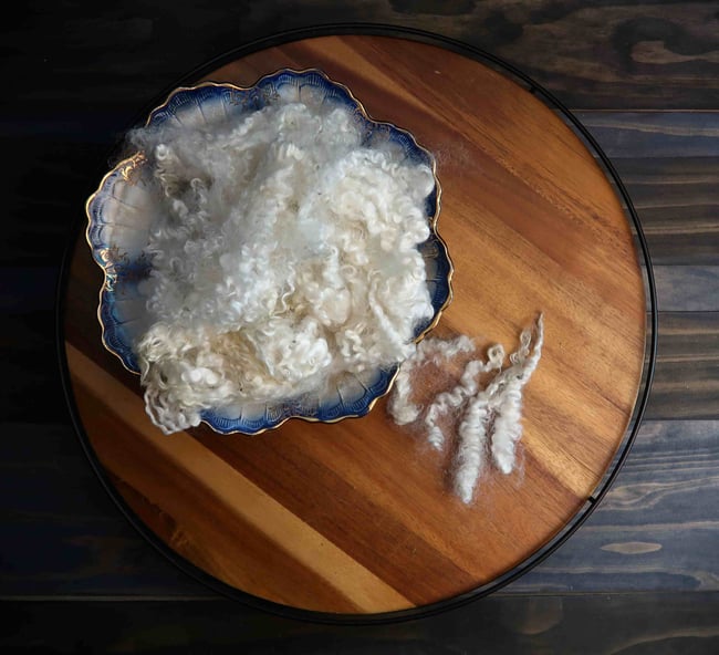 Long Staple Border Leicester - Washed Fleece