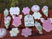 Image 1 of 1 dozen wild flower cookies! Custom  colors available