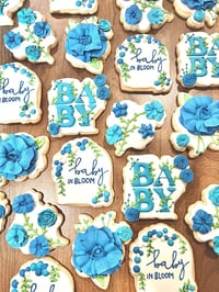 Image 2 of 1 dozen Baby in bloom cookies! Several styles and custom  colors