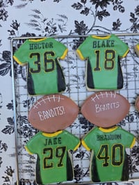 Image 2 of Team Jersey cookies, completely customizable