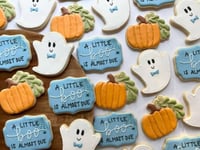 Image 3 of A little boo is almost due baby shower cookies ! Several styles and custom  colors