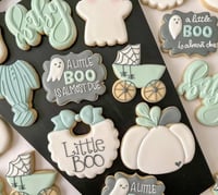 Image 5 of A little boo is almost due baby shower cookies ! Several styles and custom  colors