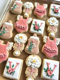 Image 5 of 1 dozen Baby in bloom cookies! Several styles and custom  colors