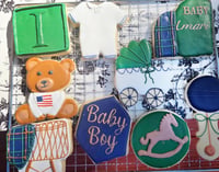 Image 4 of Polo Ralph Lauren inspired cookies! Great for fall baby showers
