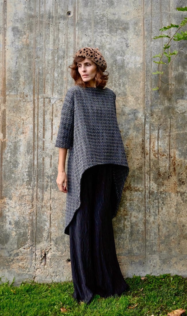 AMAZONA KAFTAN IN GREY TWEED 