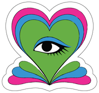 Highly Groovy Eye - Vinyl Sticker