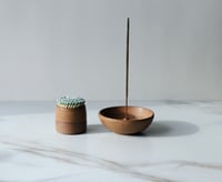 Image 1 of Match striker + incense holder set, in Rust