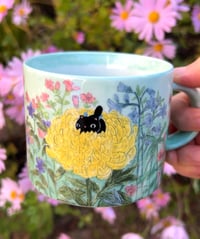Image 1 of The Chrysanthemum Cat Mug