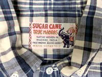Image 3 of Sugar Cane jeans Japan 2025ss madras plaid shirt, size S (fits S/M)