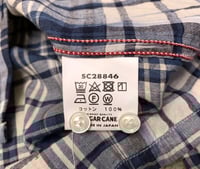 Image 9 of Sugar Cane jeans Japan 2025ss madras plaid shirt, size S (fits S/M)