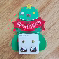 Image 1 of Pudding (20mm) and Gold Snowflake Pack