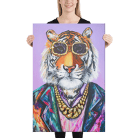 Image 1 of Fancy Tiger on Canvas