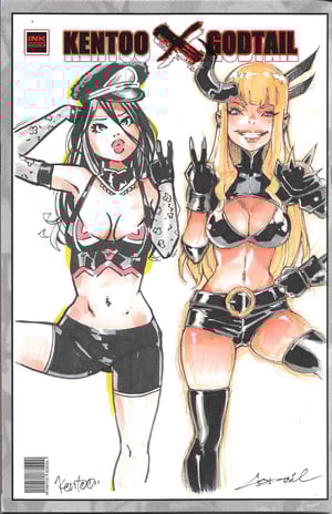 Image of  Pre-Order: CROSS//OVER – The Art of Kentoo & Godtail *Signed & Remarque * 