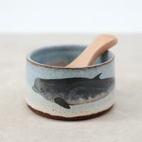 Image 4 of Small Beluga Whale Bowl and Spoon