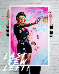 Image 1 of  'COP CATHY' Extremely Limited Hand Embellished Giclee Print