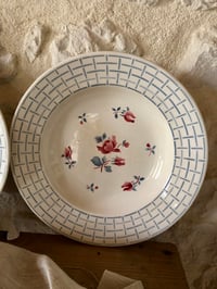 Image 3 of Service assiettes creuses "Roseraie" Digoin et Sarreguemines