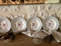 Image 2 of Service assiettes creuses "Roseraie" Digoin et Sarreguemines