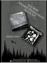 Image 2 of SHITCONTROL / SEKATOR split LP