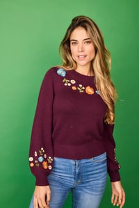 Image 1 of Jersey Cenicienta Burdeos