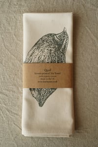 Image 2 of Organic Cotton Quail Tea Towel