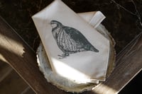Image 1 of Organic Cotton Red-Legged Partridge Napkin – Set of 2
