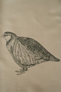 Image 3 of Organic Cotton Red-Legged Partridge Tea Towel