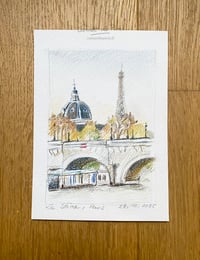 Image 2 of La Seine, Paris - Original Drawing