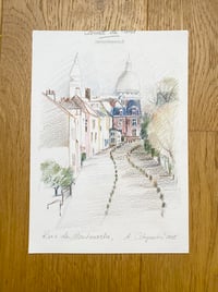 Image 2 of Rue de Montmartre, Paris - Original Drawing