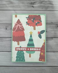Merry and Bright Christmas Trees - Christmas Card