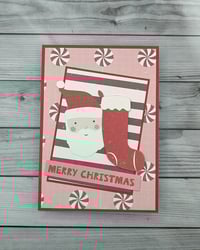 Merry Christmas - Santa and Stocking