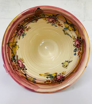 Image of Tall Burgundy figurative mug